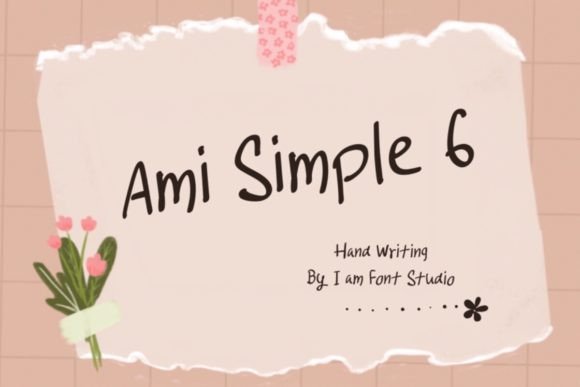 Ami Simple 6: A Handwritten Font for Modern Projects