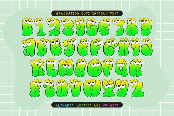 Celebrate Milestones with the Graduation Cute Cartoon Typeface