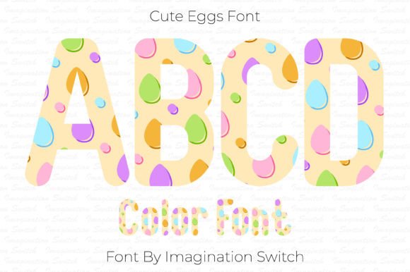 Cute Eggs: The Playful Font That Brings Colorful Creativity to Your Designs