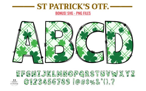 Festive Design: The St. Patrick’s Day Shamrock Plaid Font