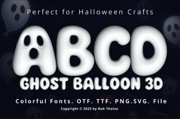 Ghost Balloon 3D: A Fun and Spooky Typeface for Halloween