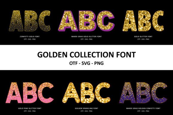 Golden Collection: 6 Stunning Fonts for Impactful Design