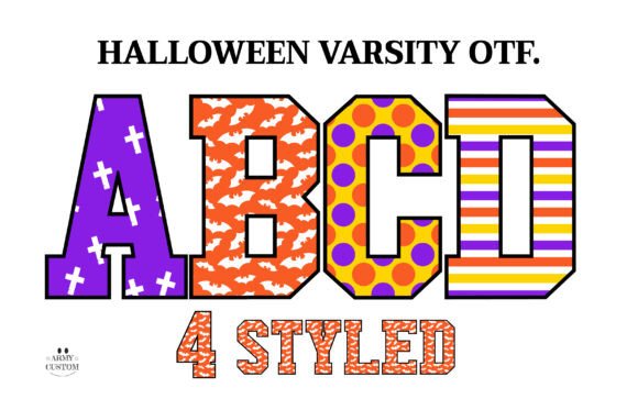 Halloweenvarsity Bats: A Bold Typeface for Seasonal Impact