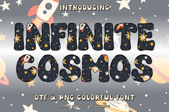 Infinite Cosmos: A Color Font for Bold, Eye-Catching Design