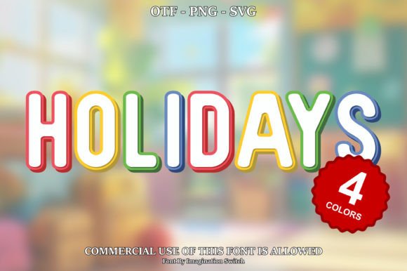 Infuse Festive Magic with the Holidays Color Font