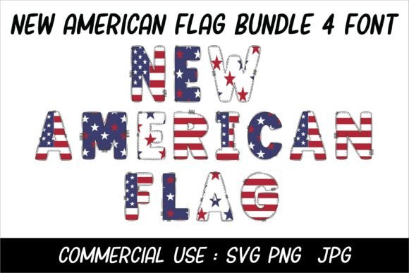 New American Flag: A Bold Typeface for Patriotism