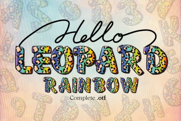 Rainbow Leopard: A Font That Roars with Pride and Color