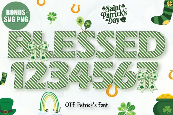 St. Patrick's Day Blessed: A Festive Color Font for Bold Designs