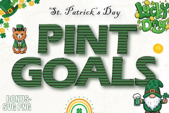 St. Patrick's Day Pint Goals: A Typeface for Festive Branding