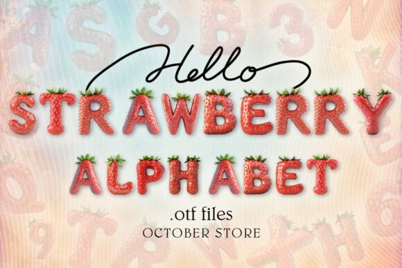 Strawberry Alphabet: A Fresh Take on Display Typography