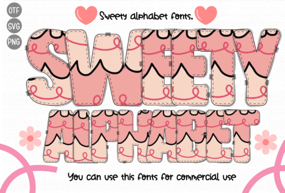 Sweety: A Color Font for Designs That Need Heart