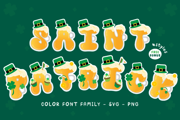The 'SAINT PATRICK' Font Family: A Festive Design Toolkit