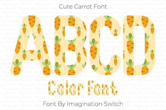 Unleash Vibrant Creativity with the Cute Carrot Typeface