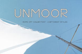 Unmoor Family: A Color Font for Nautical and Rope-Inspired Design